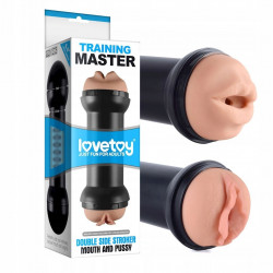 Masturbator Double Training Master Double Side Stroker Pussy And Mouth 6970260906401 Művaginák Művaginák
