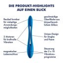 Satisfyer Elastic Joy Multi Vibrator Blue Multifunkciós