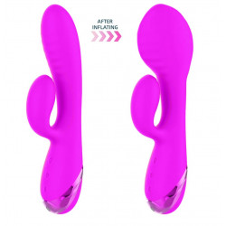 Rabbit Inflatable Sahara Vibrator, 10 Vibration Modes, Silicone, Magnetic USB, Purplish 19.5 cm 26427885005076 Multifunkciós