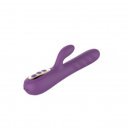 Lizzie Rabbit Vibrator, Vibrating&Twisting, 10+4 Stimulating Modes, Silicone, Magnetic USB, Purple, 24 cm 6427885002099 Multifunkciós