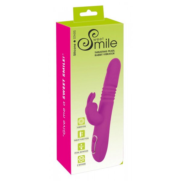 Sweet Smile Thrusting Pearl Rabbit Vibrator 4024144167838 Multifunkciós