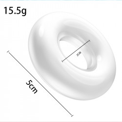 Penis Ring Be Strong no.3, TPE, Transparent,  Mighty Warrior 6427885002228 Gyűrűk