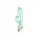 Rabbit Inflatable Sahara Vibrator, 10 Vibration Modes, Silicone, Magnetic USB, Green, 19.5 cm, Sensations 6427885005083 Multifunkciós