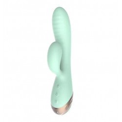 Rabbit Inflatable Sahara Vibrator, 10 Vibration Modes, Silicone, Magnetic USB, Green, 19.5 cm, Sensations 6427885005083 Multifunkciós Multifunkciós
