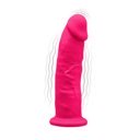 Realistic Thermo Reactive Silicone Vibrator With Pink Density Double Memory 17.5 Cm  8433345225616 Multifunkciós