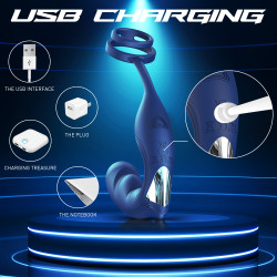 Stimulator Adolf, Remote Control, Vibrating&Sliding, Silicon, USB  5000128053891 Anál
