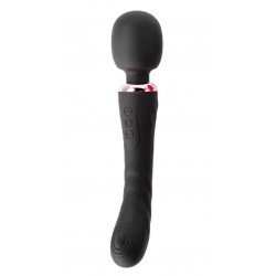 Great Wand Vibrator, 10+10 Vibration Modes, Silicone, USB, Black, 24.6 cm, Mokko toys, Velvet Obession 6427885004642 Multifunkciós Multifunkciós
