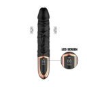 Black Orchid Vibrator, LCD Screen, 12 Vibration Modes, Silicone, Magnetic USB, Black, 23 cm 6427885002631 Multifunkciós