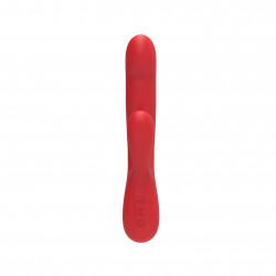 Rabbit Crush Vibrator, 10+10 Stimulating Modes, Silicone, Magnetic USB, Red, 20.5 cm  6427885002143 Multifunkciós