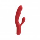 Rabbit Crush Vibrator, 10+10 Stimulating Modes, Silicone, Magnetic USB, Red, 20.5 cm  6427885002143 Multifunkciós