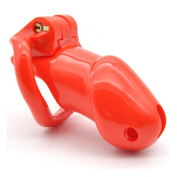 Chastity Cage Trainer Hard Plastic Red 6427885005649 Fetish