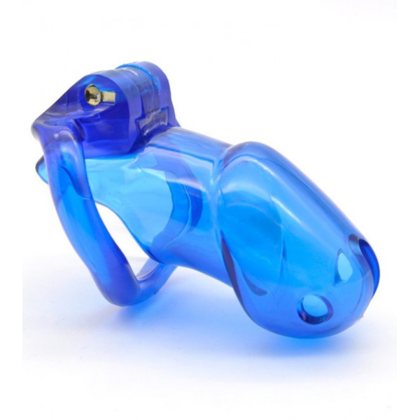Chastity Cage Trainer Hard Plastic BLUE 10cm/32cm Csak személyesen megvásárolható termékek