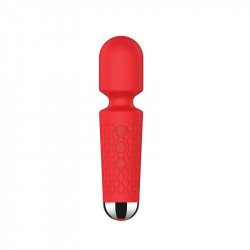 Luna Small Massage Vibrator 20 Vibration Modes+8 Speed ​​Intensities, USB, Silicone, Red, 15 cm  6427885006325 Multifunkciós Multifunkciós