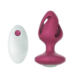 Kai Anal Plug, 12 Vibration Modes, Silicone, USB, Red, 8.6 cm, Mystery  6427885000286 Anál Anál