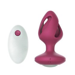 Kai Anal Plug, 12 Vibration Modes, Silicone, USB, Red, 8.6 cm, Mystery  6427885000286 Anál Anál