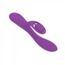 Dahlia Rabbit Vibrator, 10 Vibration Modes, Liquid Silicone, USB, Purple, 19.5 cm, Velvet Obsession 6427885002624 Multifunkciós