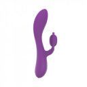 Dahlia Rabbit Vibrator, 10 Vibration Modes, Liquid Silicone, USB, Purple, 19.5 cm, Velvet Obsession 6427885002624 Multifunkciós