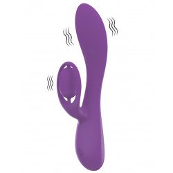 Dahlia Rabbit Vibrator, 10 Vibration Modes, Liquid Silicone, USB, Purple, 19.5 cm, Velvet Obsession 6427885002624 Multifunkciós Multifunkciós