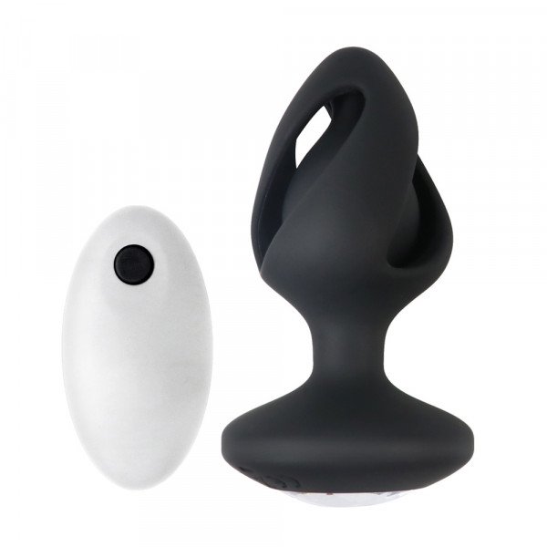 Kai Anal Plug, 12 Vibration Modes, Silicone, USB, Black, 8.6 cm  6427885000279 Multifunkciós