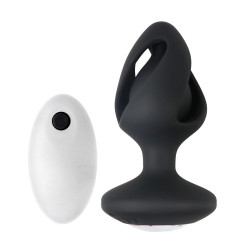 Kai Anal Plug, 12 Vibration Modes, Silicone, USB, Black, 8.6 cm  6427885000279 Multifunkciós Multifunkciós