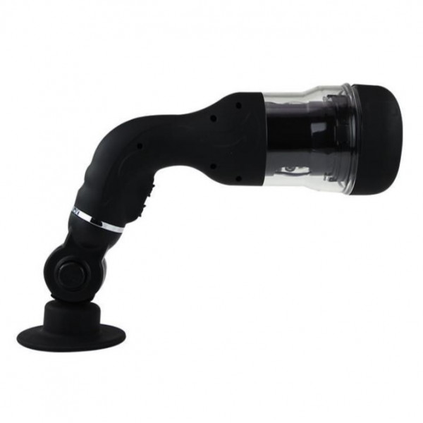 Rotation Lover Masturbator with Handsfree Support, 5 Rotation Modes, TPR, Black, 36.5 cm  6959532311945 Művaginák