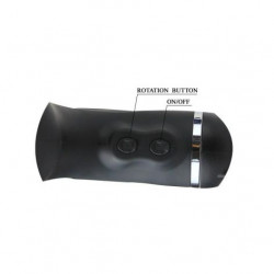 Rotation Lover Masturbator with Handsfree Support, 5 Rotation Modes, TPR, Black, 36.5 cm  6959532311945 Művaginák