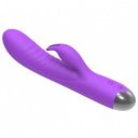 Daisy Vibrator, 10 Vibration Modes, Triggering, Silicone, USB, Purple, 21 cm, Good Vibes 6427885002051 Multifunkciós