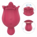 Bloom Vibrator, 18 Stimulating Modes, Silicone, USB, Red, 10.9 cm  6427885007728 Csiklóizgatók