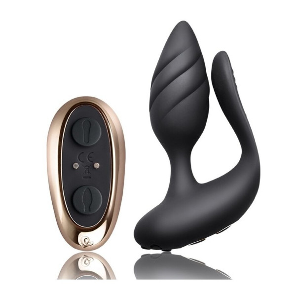 Vibrator Torque Cocktail Remote Control 10 Modes Vibration USB Black Silicone 811041014587 Multifunkciós