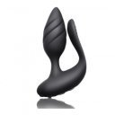 Vibrator Torque Cocktail Remote Control 10 Modes Vibration USB Black Silicone 811041014587 Multifunkciós