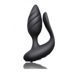 Vibrator Torque Cocktail Remote Control 10 Modes Vibration USB Black Silicone 811041014587 Multifunkciós