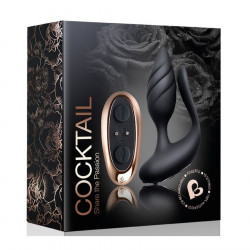 Vibrator Torque Cocktail Remote Control 10 Modes Vibration USB Black Silicone 811041014587 Multifunkciós