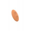 Glam Couple Vibrator, 7 Vibration Modes, Remote Control, Silicone, USB, Orange 8720365101137 Párvibrátor