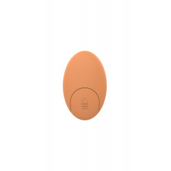 Glam Couple Vibrator, 7 Vibration Modes, Remote Control, Silicone, USB, Orange 8720365101137 Párvibrátor