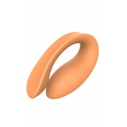 Glam Couple Vibrator, 7 Vibration Modes, Remote Control, Silicone, USB, Orange 8720365101137 Párvibrátor