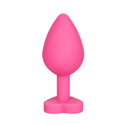 Anal Plug Brighty, Medium, Silicone, Black/Light Blue 6427885018625 Anál