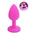 Anal Plug Silicone Buttplug, Medium, Red/Pink 6427885018496 Anál