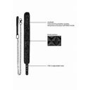 Luxury Collar with Leash - Burgundy  8714273525253 Fetish