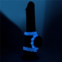Set of 3 Lumino Play Penis Rings, TPE, Blue  6970260908405 Gyűrűk