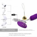 Haruka Vibrating Egg , Remote Control, 7 vibrating mode, 3 speeds , Silicon, USB Rencheable 6427885005892 Multifunkciós