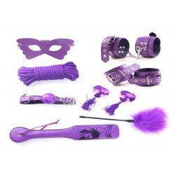 Please Me! 8 Piese Bondage Kit, Purple szett Fetish