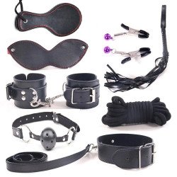 Dungeon Kit 8 Piece Bondage, Black szett Fetish