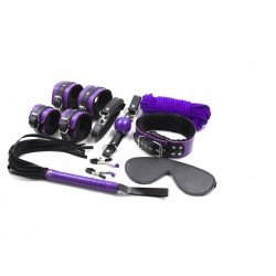 Delight Submission 8 Piese Bondage Kit, Purple/Black szett Fetish