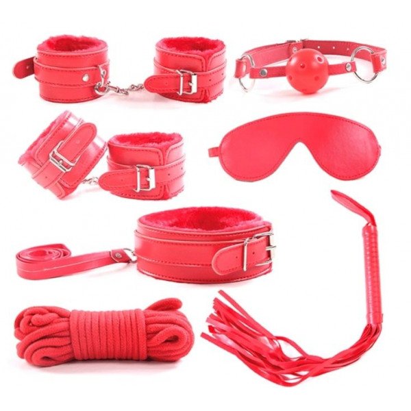 Love Me! 7 Piece BDSM Kit, Red 6427885017864 szett