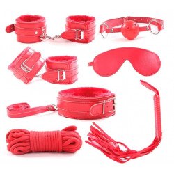 Love Me! 7 Piece BDSM Kit, Red 6427885017864 szett Fetish