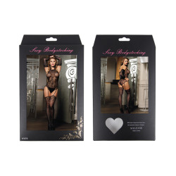 Black Long Sleeve Mesh Bodystocking S / L 8435565930622 Cicaruha