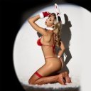 Karácsonyi nyuszis jelmez szett Estera részes  S/M  5000128039420 Szerepruhák