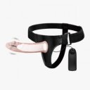 Strap-On Hollow Ultra Passionate Harness, Multispeed, TPR, Natural, 15.5 cm 6959532329988 Felcsatolható