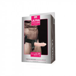 Strap-On Hollow Ultra Passionate Harness, Multispeed, TPR, Natural, 15.5 cm 6959532329988 Felcsatolható