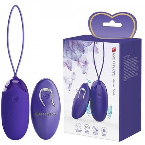 PRETTY LOVE - Berger - Youth, Wireless remote control 12 vibration functions 6959532328578 Multifunkciós